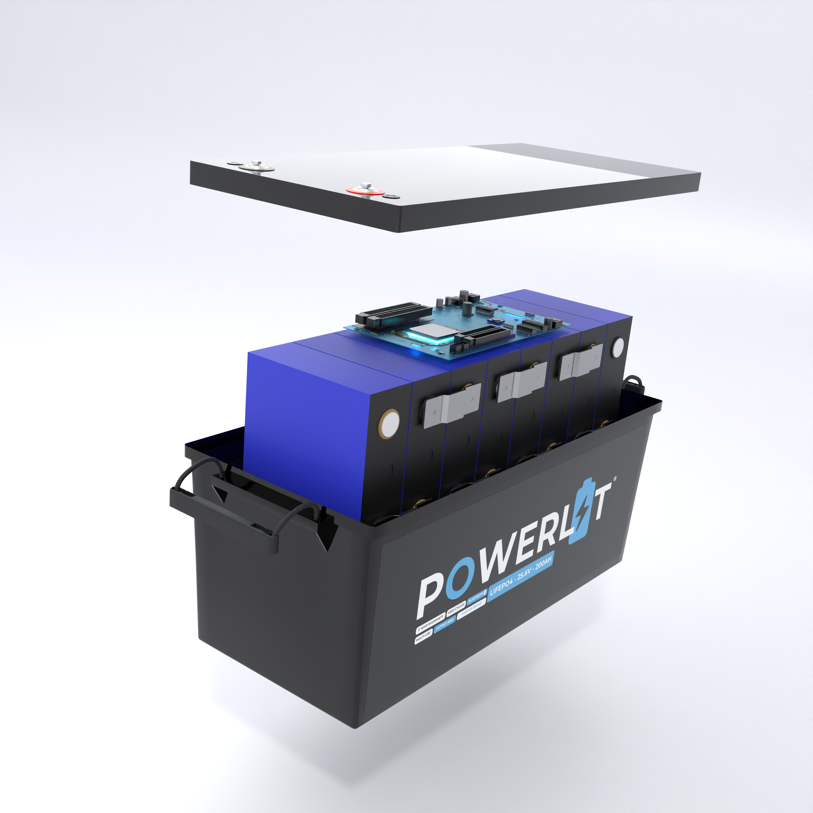 PWL24200B - 24V 200Ah LFP accu