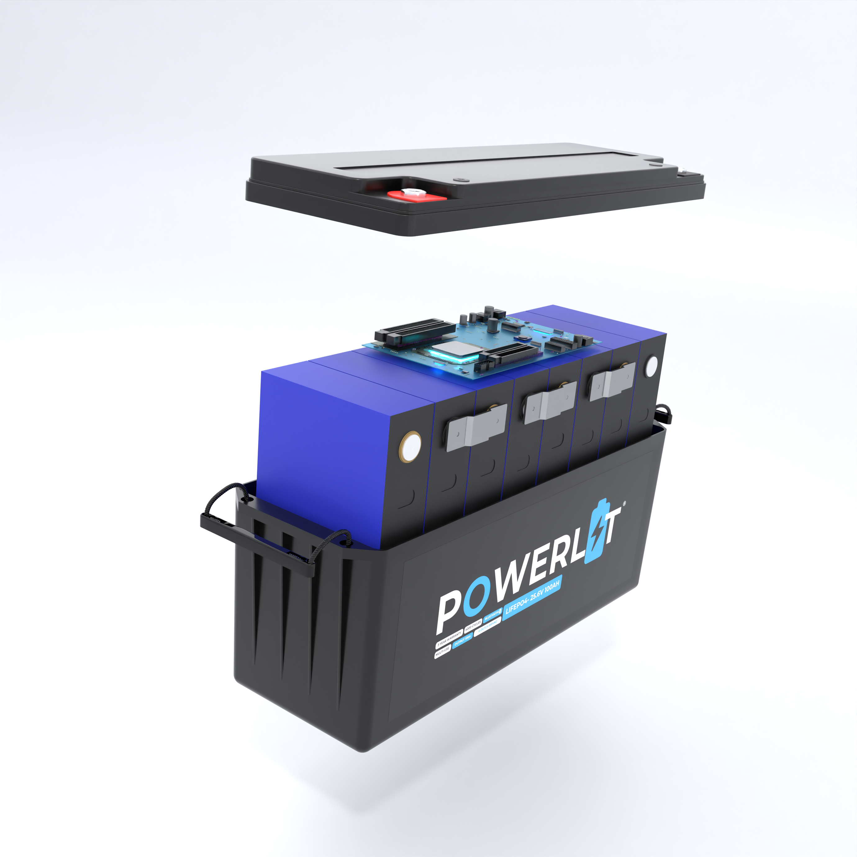 PWL24100B - 24V 100Ah LFP accu