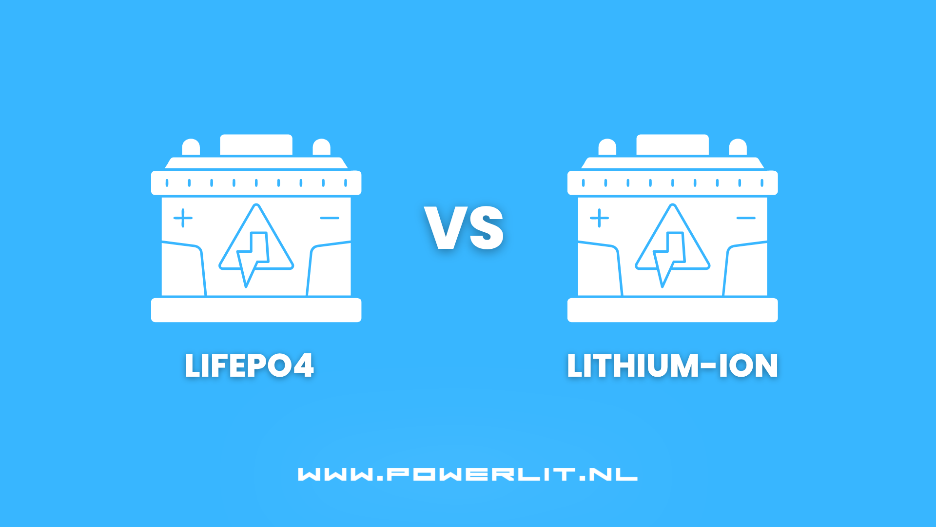 Powerlit verschil tussen LiFePO4 en Lithium-Ion