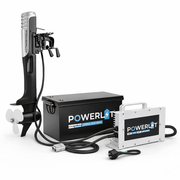 Powerlit® 9PK (3.5kW) Elektrische Buitenboordmotor – Complete set incl. LFP accu en lader – 48V