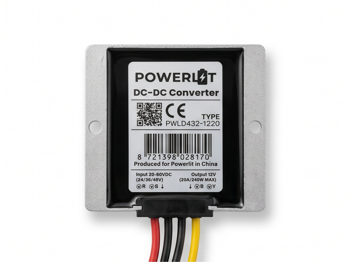 Powerlit® DC-DC Converter 48V/36V/24V naar 12V - 20A - 240W