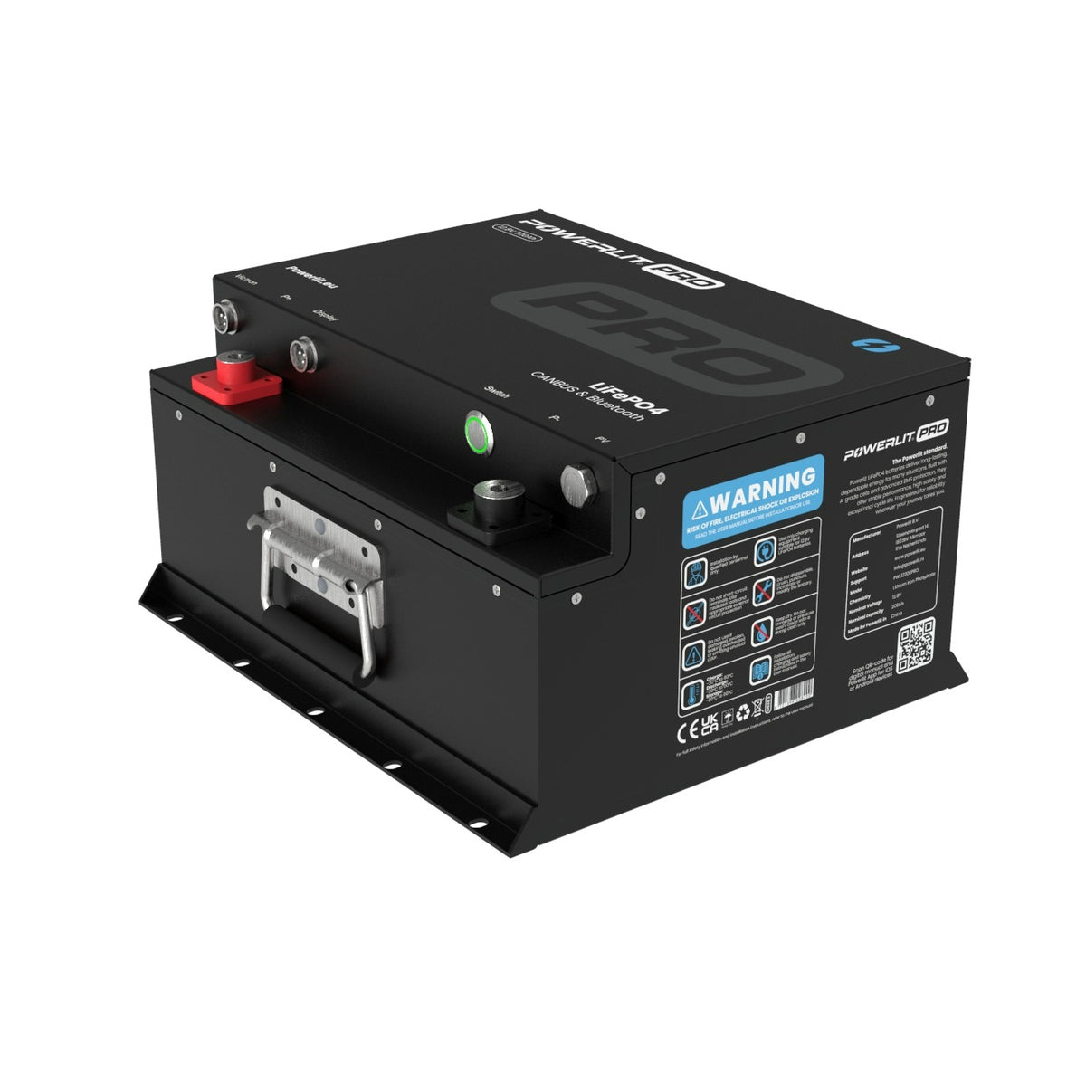 Powerlit PRO 122 - 12.8V 200Ah LiFePO4 Underseat - Canbus - Heating